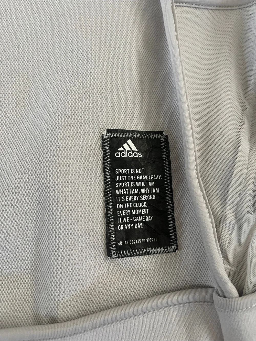 adidas ZNE Gray Full-Zip Up Hooded Jacket Sweatshirt Large
